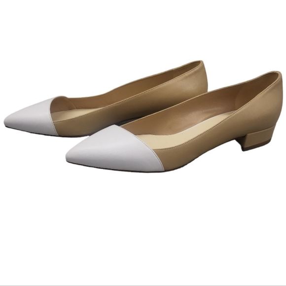 FRANCISCO RUSSO Shoes - FRANCISCO RUSSO Beige/White Ballet Flats Size 39‎